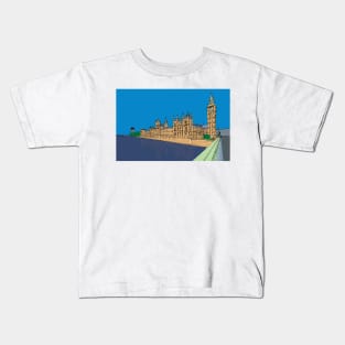 Houses of Parliament London Kids T-Shirt